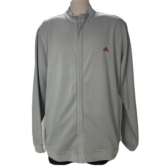 Men's Light Grey Adidas Golf Jacket Size Large - Picture 1 of 2